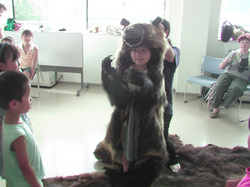 組合員交流会にて　 私は北海道で熊に変身したのだ!! 