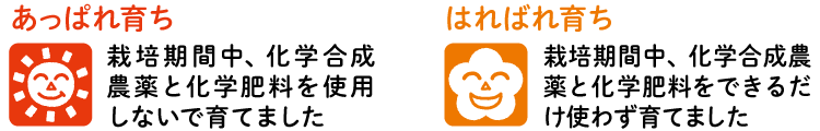 あっぱれ育ち、はればれ育ちロゴマーク
