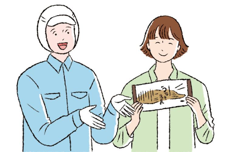 生産者と組合員イメージイラスト