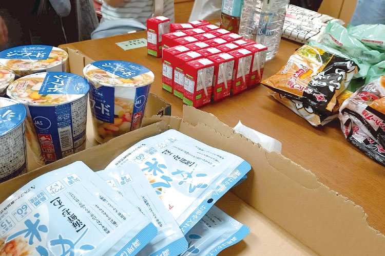 フードバンク「おふくわけ」による食料品