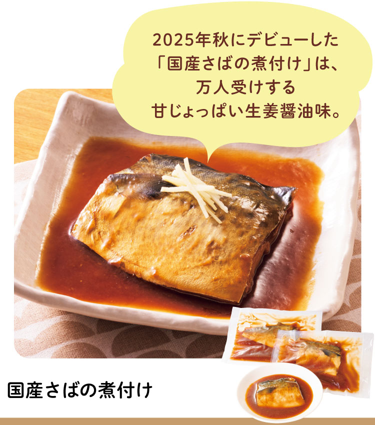 国産さばの煮付け