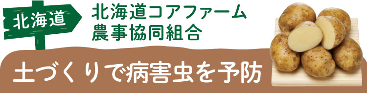 北海道 北海道コアファーム 農事協同組合 土づくりで病害虫を予防