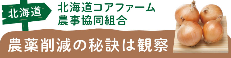 北海道 北海道コアファーム 農事協同組合 農薬削減の秘訣は観察