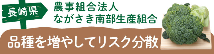 長崎県 農事組合法人 ながさき南部生産組合 品種を増やしてリスク分散
