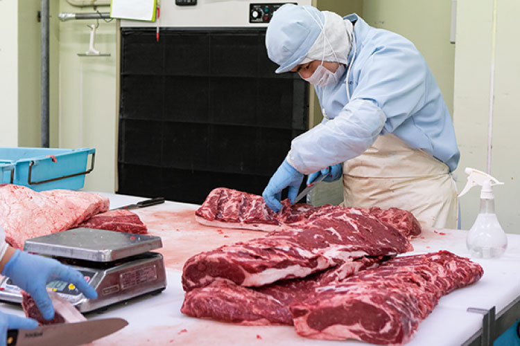 肉牛の加工