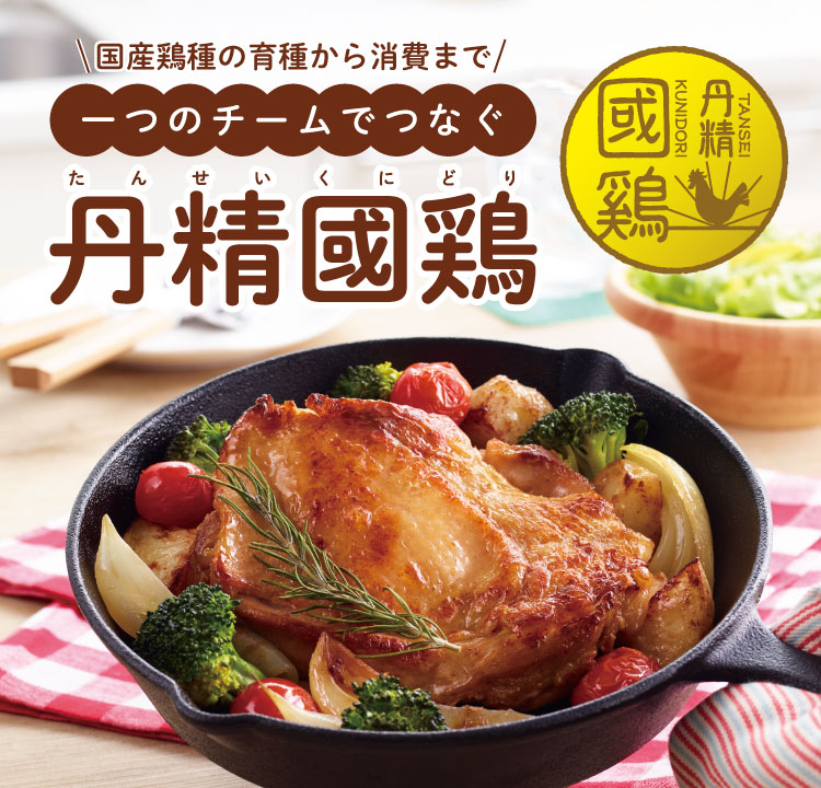 国産鶏種の育種から消費まで 一つのチームでつなぐ 丹精國鶏