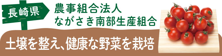 長崎県 農事組合法人　ながさき南部生産組合 土壌を整え、健康な野菜を栽培