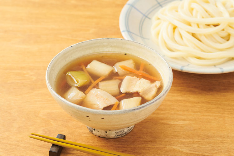 豚バラねぎ入り・うどんのつけ汁