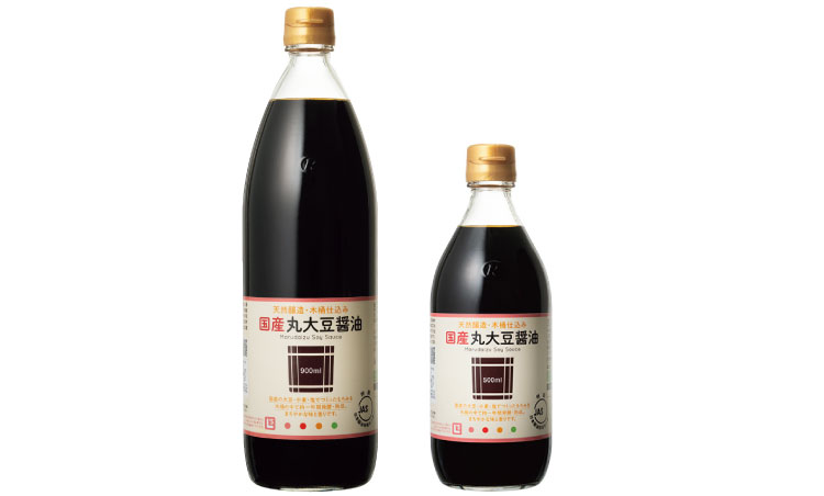 国産丸大豆醬油 900ml 500ml