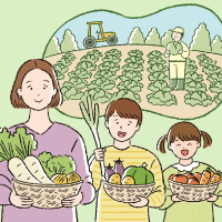 組合員の予約が持続可能な産地づくりにつながる ２つの予約野菜セット